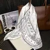 Pañuelo de Seda de Puntos, Estilo Coreano de Alta Gama Versátil Falso Seda 70cm Pañuelo Pequeño, Fajín Decorativo, Lazo para el Cabello, Pañuelo para la Cabeza, Pañuelo para el Cuello