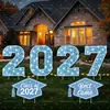 Placa de Pátio para Temporada de Formatura 2027 Transfronteiriça, Placa Decorativa Grande de LED para Festa de Formatura ao Ar Livre