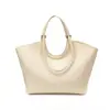 Bolsa tote grande transfronteiriça, design trançado retrô, elegante e versátil, adequada para carregar compras, pode ser usada como bolsa de mão, bolsa de ombro ou carregada sob o braço