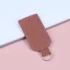 Chaveiro Criativo de Couro PU Transfronteiriço, Pingente Simples para Presente de Negócios, Acessório para Bolsa de Casal, Chaveiro de Carro