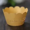 Juego de pasteles transfronterizo cumpleaños de horneado fiesta de pasteles borde venta directa de fábrica encaje de papel hueco con láser en stock