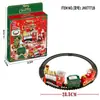 Novo trem de brinquedo giratório com trilho no chão Montado Decoração de Natal Presente para crianças Ornamento de mesa