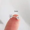 Clavo de Oreja de Plata de Ley s925 Explosiones de Garabatos para Mujer Agujero de Oreja Libre Clavo de Hélice para Hélice de Oreja Clavo de Oreja de Acero de Titanio con Sentido Avanzado
