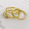 Anillo de circonitas con diseño de panal de abeja para mujer, joyería de comercio exterior transfronterizo, ligero, de lujo, con diseño de nicho, diamantes Rai apilados, personalizado, combinado.