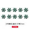 Decoraciones navideñas transfronterizas, adornos de cuentas de caramelo, colgantes para árbol de Navidad, adornos de caramelo acrílicos de molino de viento bicolor
