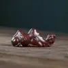 Ornamento de Camelo de Argila Roxa para Animal de Estimação de Chá, Porta-Canetas Atrator de Riqueza, Decoração de Mesa de Chá, Acessório de Chá, Ornamento para Conjunto de Chá Kung Fu, Apoio para Caneta
