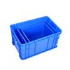 Caja de plástico rectangular para volteo de alimentos, para grandes almacenes, para almacenar alimentos, herramientas de ferretería, repuestos, cesta de logística para volteo, caja de goma gruesa
