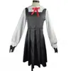 Dongshan Xiaohong Roupa de Cosplay Chainsaw Man Roupa de Role Playing Saia Japonesa Azul Preta Pequena Vermelha Triste