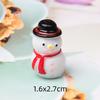 Adornos tridimensionales de Papá Noel resina pequeños adornos Navidad accesorios DIY minería caliente transfronteriza accesorios de resina navideños