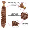 Extensiones de Cabello Sintético Rizado Profundo Europeas y Americanas Transfronterizas, Trenzas de Cabello Rizado Largo para Crochet, Cabello para Crochet