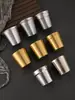 Copo de água dourado de dupla camada de aço inoxidável 304 estilo coreano, copo de cerveja para churrasco, copo de chá, copo de bebida, copo de catering