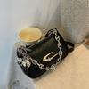 Bolso Bandolera Diagonal con Exquisita Decoración de Cadena Transfronteriza Bolso Cruzado Pequeño 2025 Nuevo Correa de Hombro para Viajero de Alto Nivel Bolso de Mano Tridimensional