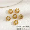 Chapado en cobre con oro real incrustado con perlas, calabaza, cuentas espaciadoras de trébol de cuatro hojas, accesorios de sensación de alta gama, accesorios para joyería DIY hechos a mano con cuentas