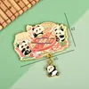Imán Metálico Original de la Serie Panda de Chengdu Atracciones Imán para Nevera Cultura y Creatividad de Sanxingdui de Sichuan Tendencia Nacional Imán para Nevera