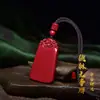 Minério bruto areia de ouro roxo paz nada marca pingente masculino e feminino alto teor cinábrio este ano corajoso pingente atacado