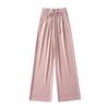 Calça Feminina da Moda Cintura Cruzada Perna Larga Streetwear Nova Cyber Celebridade Calça Casual Calça Solta