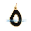 M18 L26 K07 Accesorios para joyería DIY colgante de cobre puro colgante pequeño luna triángulo corazón de melocotón redondo marca