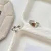 Anillo de diamante de estrella de ocho puntas con onda ancha vintage desgastado para mujer, modelo nuevo con pentagrama tridimensional, banda abierta delgada ajustable