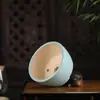 Maceta de flor de arena púrpura vidriada Yixing al por mayor creativa simple decoración de balcón grieta de hielo maceta para suculentas de escritorio YS30