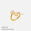 Anillo de Acero Inoxidable Simple para Mujer Chenhe Joyería Transfronteriza Anillos de Pareja Titanio Acero Anillo Abierto Estilo Moderno para Mujer