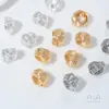 Accesorios de Cuentas Espaciadoras de Bobina Trenzada Rellenos de Oro de 14K Cuentas Sueltas Perla Cristal Hecho a Mano Material para Joyería de Collares Pulseras
