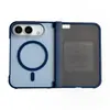 Nueva funda magnética para iPhone Duo Apple Duo con sensación de piel, resistente a huellas dactilares, acabado mate y cubierta protectora a prueba de caídas