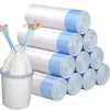 Bolsas de basura nuevas con cordón, engrosadas para uso doméstico, tamaño grande, negras, adecuadas para cocinas y dormitorios de estudiantes, bolsas de plástico al por mayor