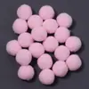 Bolas de felpa coloridas de poliéster de alta elasticidad, juguetes de bolas de felpa para bricolaje, ropa, sombreros, accesorios para prendas de vestir