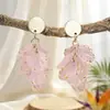 Pendientes Florales Exagerados y Elegantes Estilo Festivo, Pendientes Únicos y Hermosos para Primavera, Joyería Transfronteriza al por Mayor