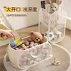 Cesta de Almacenamiento de Juguetes para Niños Sala de Estar Gran Capacidad Gabinete de Almacenamiento de Muñecos de Peluche Bolsa Colgante para Baño Cubo Portátil Cesta de Almacenamiento
