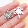 Kit de Materiales para Joyería DIY Hecho a Mano de Colgantes de Copo de Nieve Huecos con Pedrería de 8 Estilos Mixtos con un Toque de Lujo Ligero