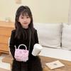 Bolso de hombro de princesa dulce, estilo occidental, con perlas, para niños, bandolera de mano, mini bolso de cadena con lazo para niños 2025