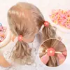Mini Liga para el Cabello Bordada con Flores Pequeñas Transfronteriza en Colores Macarrón, Cuerda Elástica para el Cabello que No Daña el Cabello, Stock Listo de Fábrica 4888