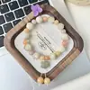Pulsera de Hilo de Gato Quemado con Carbón Bodhi Colgante de Gato de la Suerte Quemado con Carbón Cuenta Cuenta Wen Pulsera de Juego Bodhi de Mano Venta al por Mayor
