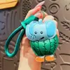 Pendente Original de Couro Shan Hai Jing Gato de Desenho Animado Fofo Chaveiro de Novidade Acessório de Bolsa de Luxo Leve Feminino Pequeno Presente