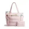 Bolso tote cruzado de un solo hombro para mujer, bolso de mano pez globo, ligero, mullido, para viaje, gimnasio, trabajo, bolso nube plisado