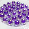 Cuentas Redondas con Agujero Recto de Corazón de Caramelo de Acrílico Chapado en UV para Pulsera de Cuentas Hecha a Mano DIY, Accesorio para el Cabello, Cadena para Teléfono, Cuentas Sueltas Chapadas en UV