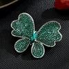 Broche de Zircón de Diseño Europeo de Industria Pesada, Elegante, Exquisito, Compacto, Lindo y Versátil Corsage de Mariposa Accesorios para Mujer
