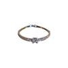 Pulsera de letras de circón con baño de oro real, personalidad de viento frío, ins, pulsera súper brillante, tendencia, joyería de mano de metal al por mayor