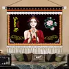 Pintura Colgante Auspiciosa de Xizang Arte Textil Estilo Étnico Tela Colgante Decoración del Hogar de Xizang Pintura con Cinta Colgante para Casa de Huéspedes Hotel Mural