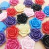 Japonés y coreano transfronterizo 2.6CM resina artificial rosa accesorios banda de goma pasador material de joyería DIY accesorios decorativos