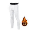 Pantalones Térmicos Gruesos de Terciopelo para Hombres Jóvenes de Otoño e Invierno Pantalones de Otoño Ajustados Elásticos de Compresión Leggings Deportivos para Fitness