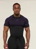 Camiseta Deportiva Ajustada para Hombre Gym-Shark Fitness Manga Corta Running Entrenamiento Secado Rápido Baloncesto Exclusiva Transfronteriza