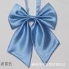 Vestido profissional feminino com gola de cor sólida e flor, estilo universitário japonês, estilo coreano, para estudantes, banco, hotel, estilo universitário, gravata borboleta, gola de flor