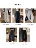 Pantalones deportivos para mujer estilo retro americano, modelo nuevo 2026, de tiro bajo, corte holgado, adelgazantes, pantalones casuales con efecto de caída, pantalones de pierna ancha para personas menudas