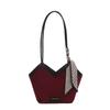 Bufanda de seda estilo retro occidental de moda, color sólido, gran capacidad, informal, color sólido, 2025, bolso de hombro portátil para mujer