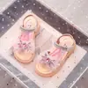 Sandalias de Dibujos Animados de Moda para Niñas con Pedrería Princesa 2025 Verano Nuevo Estilo Zapatos para Niñas Sandalias de Cristal para Niñas