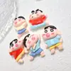 Pequeños Accesorios de Resina de Shin-Chan Versátiles de Dibujos Animados Pegamento Crema Imán de Refrigerador DIY Pinza Taza de Agua Papelería Parche Venta al por Mayor