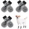 Meias para Cachorro Transfronteiriças da Amazon Impermeáveis e Anti-Sujeira Coberturas para Patas com Tiras de Velcro Antiderrapantes para Evitar que Caiam e Meias para Animais de Estimação Personalização