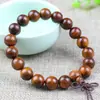 Pulseira de Madeira Huanghuali Indonésia 10mm Círculo Único Pulseira de Contas de Madeira Buda para Homens e Mulheres Casais Nova Joia Estilo Chinês